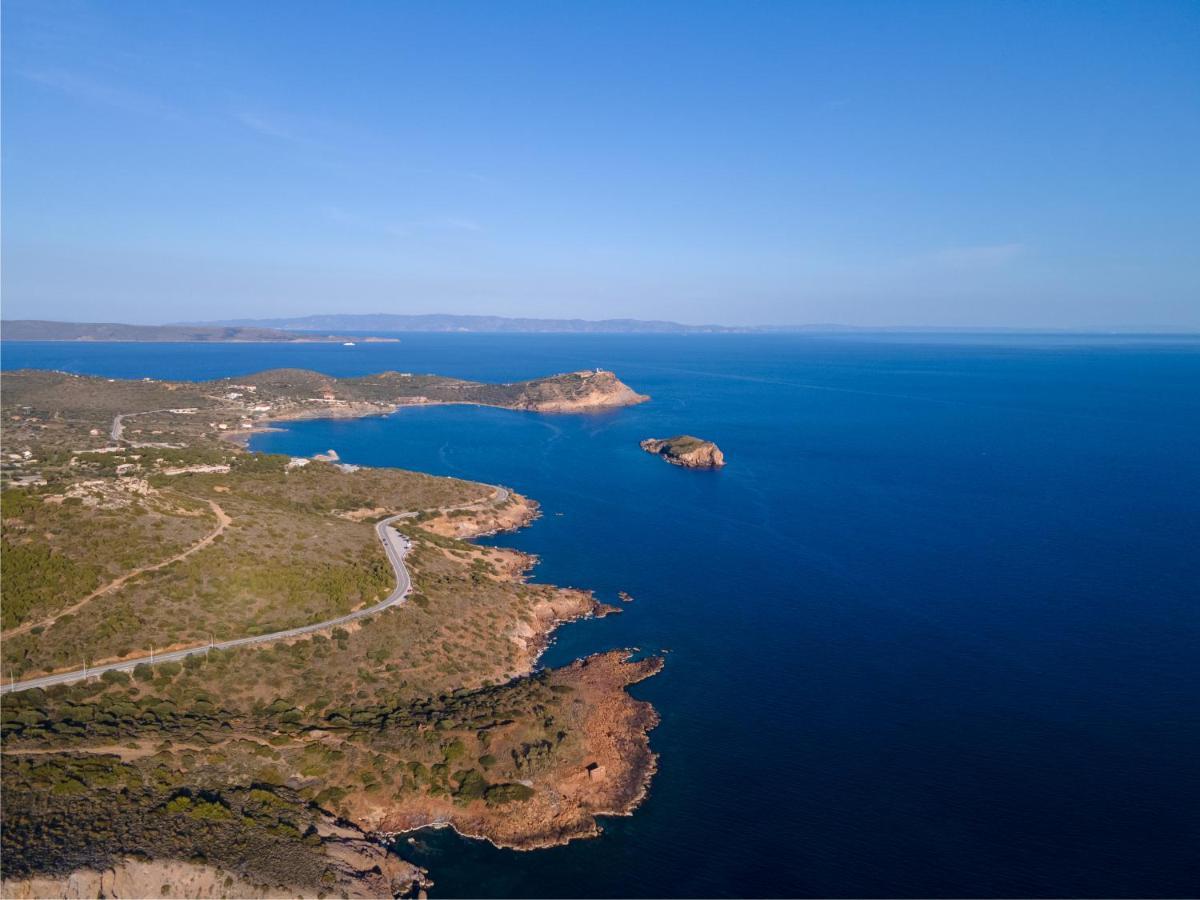 Sounio Black Villa Kap Kap Sounion Exterior foto